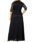 Фото #3 товара Women's Plus Size Maria Lace Evening Gown