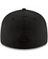 Фото #3 товара Men's Black Tampa Bay Buccaneers Historic Logo Black on Black Low Profile 59FIFTY II Fitted Hat