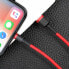 Фото #7 товара Wytrzymały elastyczny kabel przewód USB Iphone Lightning QC3.0 1.5A 2M czerwony