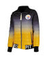 Women's Black, Gold Pittsburgh Steelers Color Block Full-Zip Puffer Jacket