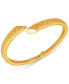 ფოტო #1 პროდუქტის Polished Fancy Bypass Bangle Bracelet in 14k Gold