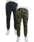 Фото #14 товара Men's Cotton Stretch Twill Cargo Joggers, Pack of 2