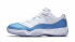 Фото #3 товара Кроссовки Nike Air Jordan 11 Retro Low University Blue (2017) (Белый, Голубой)