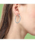 Фото #3 товара Women's Frosted Hoop Earrings