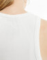 COLLUSION ribbed vest in white