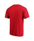 Фото #2 товара Men's Red Carolina Hurricanes Authentic Pro Core Secondary Logo T-Shirt