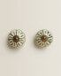 Ceramic flower door knob (pack of 2)