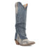 Фото #2 товара Dingo Shabby Lizard Print Snip Toe Cowboy Womens Blue Casual Boots DI245-400