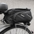 Torba rowerowa na bagażnik z paskiem na ramię 9l pokrowiec przeciwdeszczowy czarny