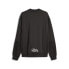 Puma Hoops Franchise Graphic Crew Neck Sweatshirt Mens Black 62202101