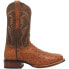 Dan Post Boots Alamosa Ostrich Square Toe Cowboy Mens Brown Casual Boots DP4874