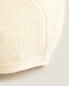 Cashmere baby bonnet