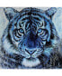 Фото #2 товара Dino Tomic Blue Tiger Splatter Museum Mounted Canvas 18" x 18"