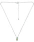 ფოტო #3 პროდუქტის Lemon Green & Green Quartz Pear Pendant Necklace, 16" + 2" extender, Created for Macy's