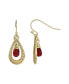 ფოტო #3 პროდუქტის Glass Clear Teardrop Earring