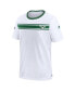 Фото #2 товара Men's White Distressed Philadelphia Eagles Sideline Coaches Alternate Performance T-shirt