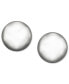 ფოტო #1 პროდუქტის Silver-Tone Metal Bead Stud Earrings (8 mm)