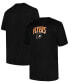 Фото #1 товара Men's Black Philadelphia Flyers Big Tall Arch Over Logo T-Shirt