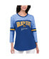 Women's Royal Golden State Warriors Play the Game Three-Quarter Sleeve T-shirt