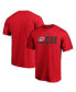 Фото #1 товара Men's Red Carolina Hurricanes Authentic Pro Core Secondary Logo T-Shirt