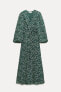 Фото #6 товара Платье миди с принтом — zw collection ZARA