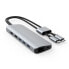 Фото #4 товара Targus HYPER HD392-SILVER - USB 3.2 Gen 1 (3.1 Gen 1) Type-C - 60 W - Silver - MicroSD (TransFlash) - SD - 3.5mm - HDMI - RJ-45 - USB 3.2 Gen 1 (3.1 Gen 1) Type-A - USB 3.2 Gen 1 (3.1 Gen 1) Type-C - USB