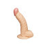 Gebogener Naturdildo, 19 cm