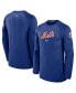 Фото #1 товара Men's Royal New York Mets Authentic Collection Game Time Raglan Performance Long Sleeve T-Shirt