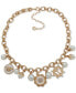 ფოტო #1 პროდუქტის Gold-Tone Charm Frontal Necklace, 16"+ 3" extender