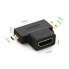 Фото #2 товара Przejściówka adapter ze złącza HDMI Typ A mini HDMI - micro HDMI