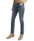 Фото #3 товара Women's Suki Mid-Rise Curvy Straight-Leg Jeans