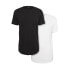 ფოტო #2 პროდუქტის URBAN CLASSICS Pre-Pack Shaped Long 2-Pack T-shirt