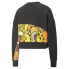 Фото #4 товара Puma Britto X Graphic Crew Neck Long Sleeve Sweatshirt Womens Size S 532236-01