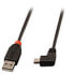 Фото #5 товара Lindy USB2.0 A/Mini-B 90 Degree 0.5m - 0.5 m - USB A - Mini-USB B - USB 2.0 - Male/Male - Black