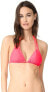 Фото #1 товара Vitamin A 262771 Women Jaydah Braided Triangle Bikini Top Swimwear Size Small