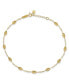 Фото #1 товара Rice Bead Anklet in 14k Yellow Gold