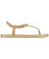 Class Edge Glow Slip-On Embellished T-Strap Thong Sandals