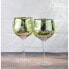 Фото #4 товара Бокалы для джина с тропическими листьями ARTLAND Tropical Leaves Gin Gläser 2er Set