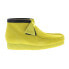 Фото #2 товара Clarks Wallabee Boot 26162470 Mens Yellow Suede Lace Up Chukkas Boots
