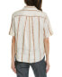 Piazza Sempione Linen & Silk-Blend Shirt Women's Brown 44