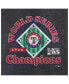 Фото #2 товара Men's Heather Charcoal Distressed Texas Rangers 2023 World Series Champions Franchise Guys T-shirt