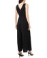 Women's Sleeveless Wrap-Tie Wide-Leg Jumpsuit