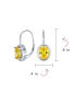 ფოტო #4 პროდუქტის AAA Cubic Zirconia Simulated Canary Yellow Birthstone 3.60 Ct. Oval 9X7MM CZ Sterling Silver Filigree Style Dangle Drop Earrings For Women Lever Back