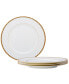 Фото #1 товара Rochelle Gold Set of 4 Dinner Plates, Service For 4