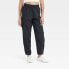 Фото #1 товара Women's High-Rise Cargo Parachute Pants - All In Motion Black XS