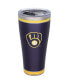 Milwaukee Brewers 30 Oz Homerun Stainless Steel Tumbler with Slider Lid