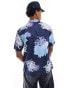 Superdry Hawaiian shirt in chrysanthemum navy CHRYSANTHEMUM NAVY, 2XL - фото #6