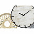 Фото #2 товара Настенное часы DKD Home Decor Серый Металл круги Деревянный MDF (99 x 7.6 x 54.3 cm)