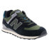 Фото #2 товара New Balance 574 U574KBG Mens Black Suede Lace Up Lifestyle Sneakers Shoes