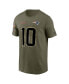 Фото #3 товара Men's Mac Jones Olive New England Patriots 2022 Salute to Service Name and Number T-shirt